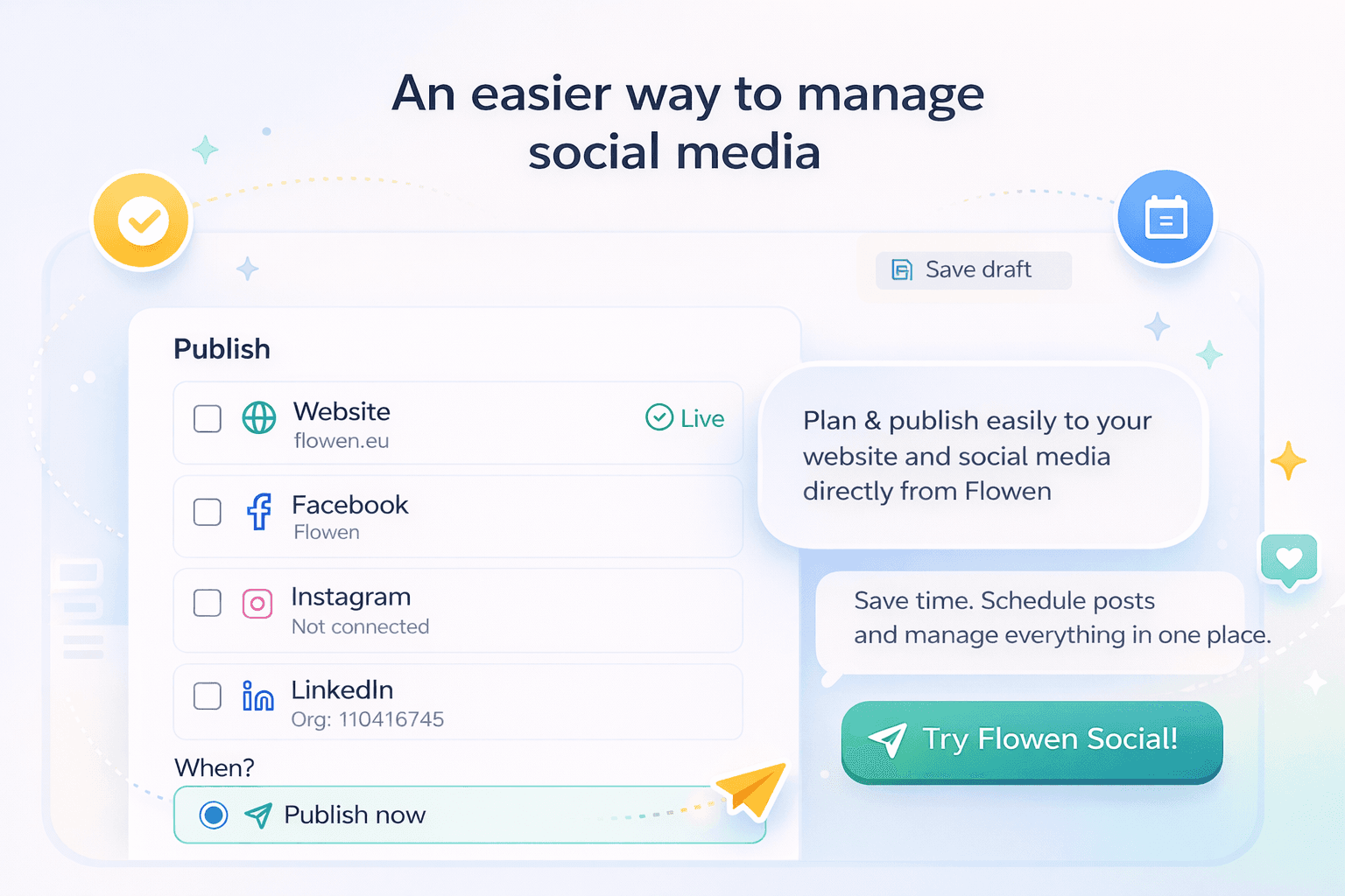 We’ve now launched our publishing tool, Flowen Social.